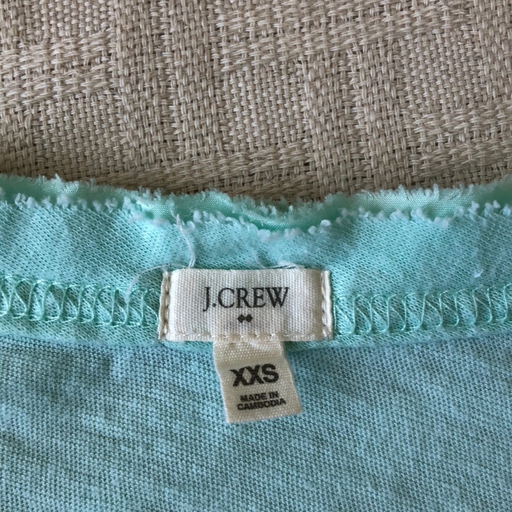 J Crew Frayed Ruffle T Shirt - Picture 5 of 6
